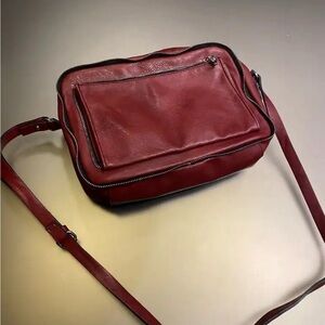Bordeaux faux leather Zara purse